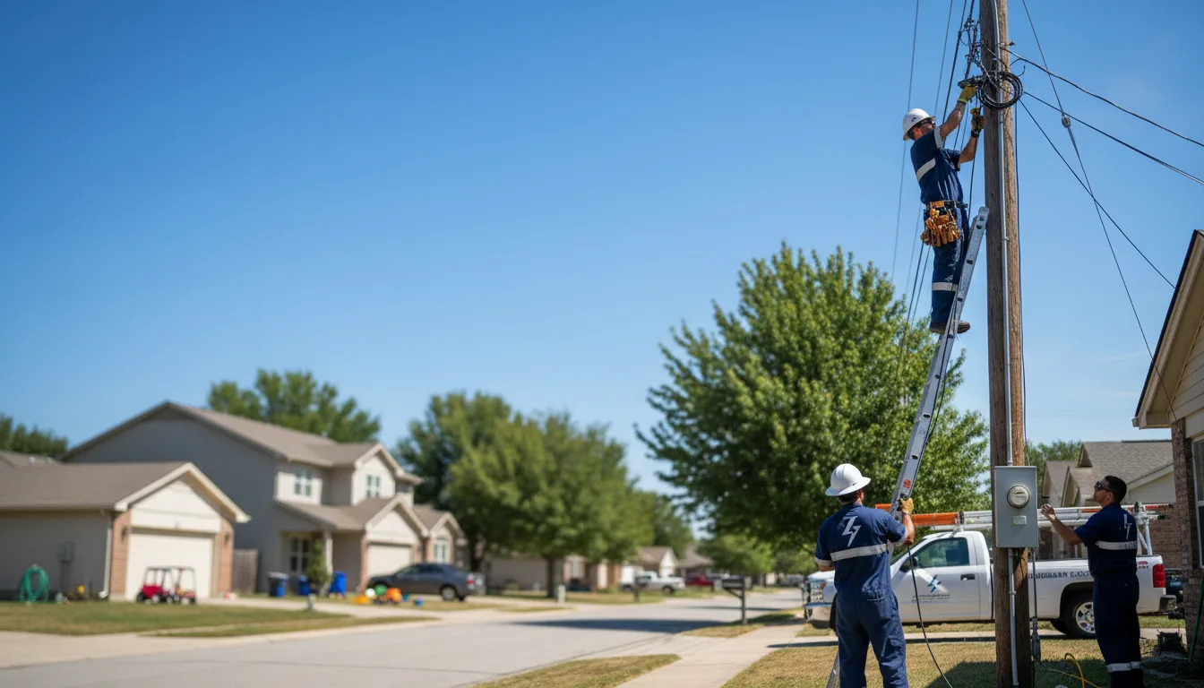 Residential electrician providing installation services in Schnecksville, PA